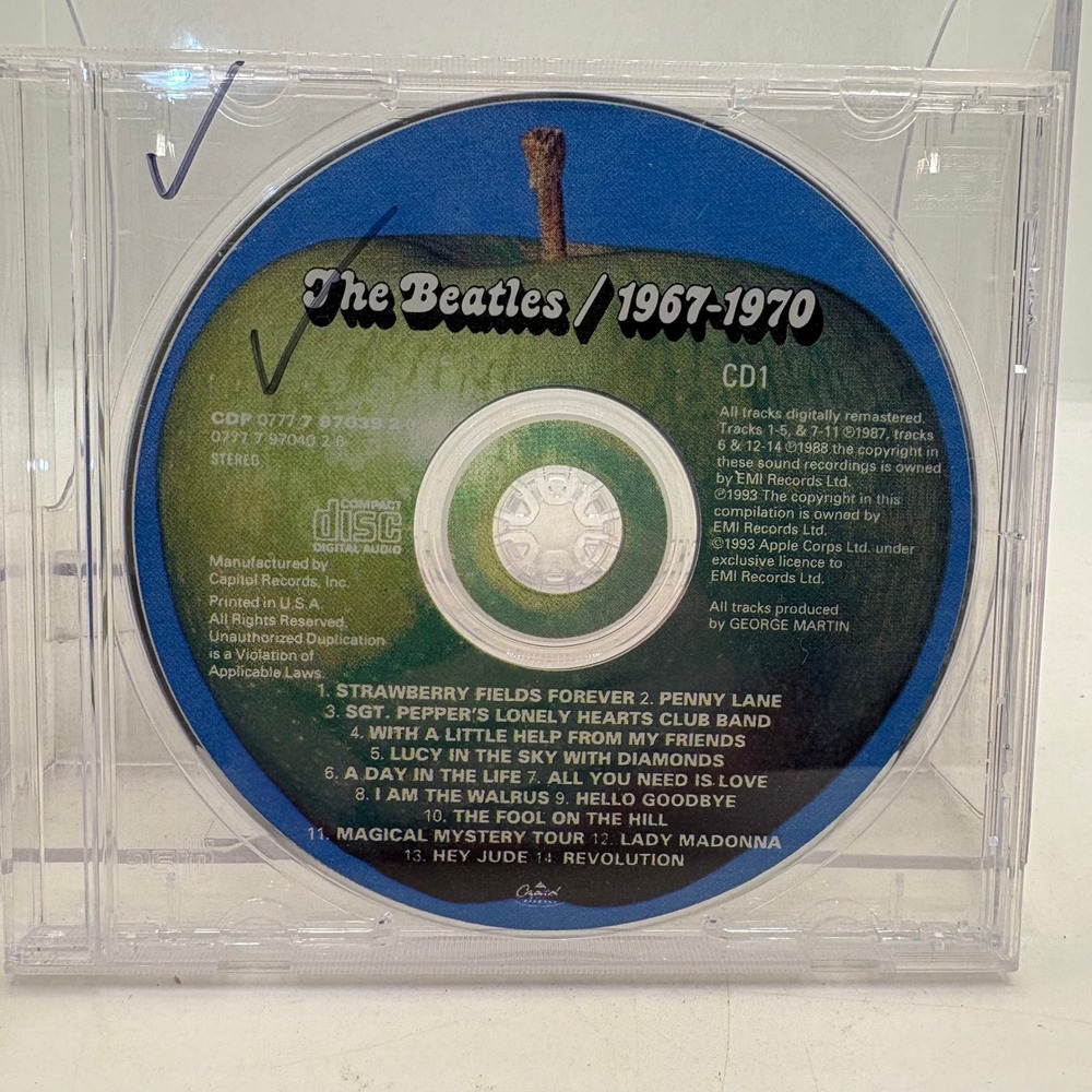 The‎ Beatles 1967-1970 Blue Album CD1 Compilation CD CDP 0777 7 97039 2 0